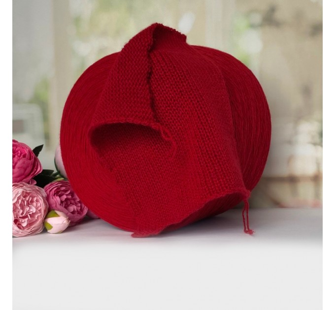  Пряжа кашемир с мериносом  Millefili #11914 Темный сочный алый 750м/100г