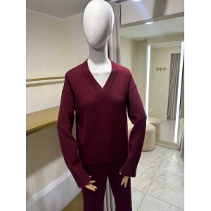 Пряжа мериносовая Zegna Baruffa 10178 Приглушенное бордо 100г/1500м