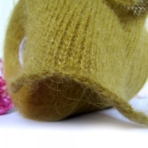 Пряжа кид мохер с мериносом MocherBella #11448 Темная горчица 100г/1000м