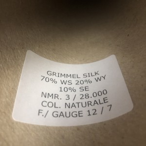 Пряжа кашемир с яком и шелком Grimmel Silk #11098 Светлый коричневый натуральный 100г/933м