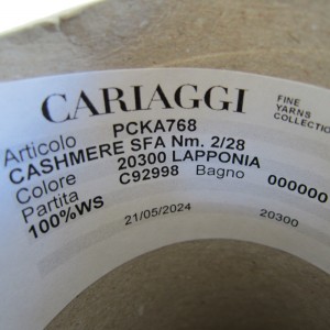Пряжа 100% кашемир Cariaggi Cashmere #11871 Св. кремовий 100г/1400м (ост. 150г)
