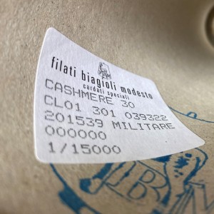 Пряжа кашемир с мериносом Filati Biagioli Modesto Cashmere 30 #11956 Серый 100г/1500м