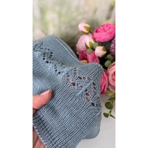 Пряжа 100% бамбук Legs #10319 Пастельно-синеватый приглушенный 700м/100г