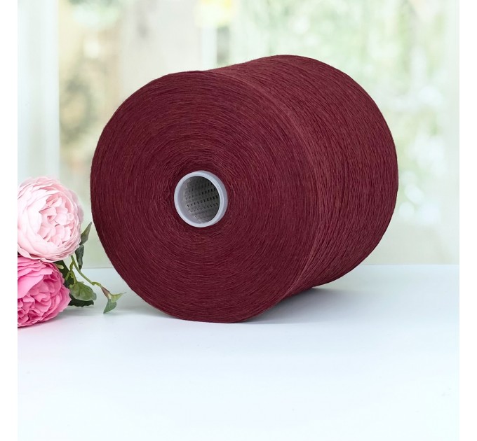 Пряжа мериносовая Zegna Baruffa 10178 Приглушенное бордо 100г/1500м