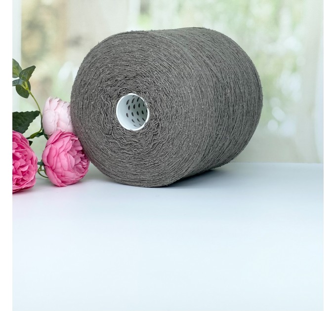 Пряжа буретный шелк с мериносом #10590 Серая полынь 700м/100г