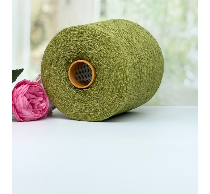 Пряжа буретный шелк с мериносом #10606 Лаймовый пунш 700м/100г