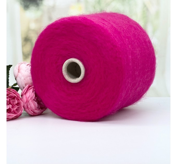 Пряжа кид мохер Ilaria Aurora #11175 Яркая малина 100г/1000м