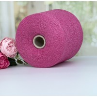 Пряжа меринос с кашемиром и люрексом #11240 Разбеленный розовый в серебре 100г/1320м 