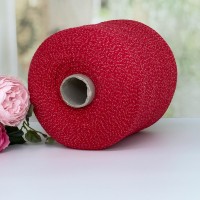 Пряжа меринос с кашемиром и вискозой New Mill Velox Gold #11242 Алый в золоте 100г/1340м 