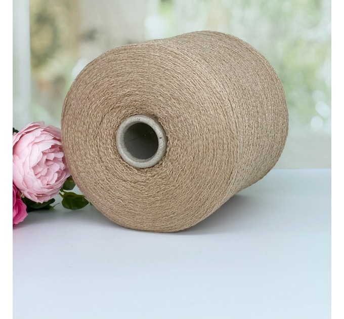 Пряжа меринос с кашемиром и вискозой New Mill Basic Gold # 11243 Бежевый в золоте 100г/1320м