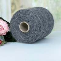 Пряжа с мохером Industria Italiana Filaty Newkid # 11301 Седой длинноворсовый меланж 100г/1000м