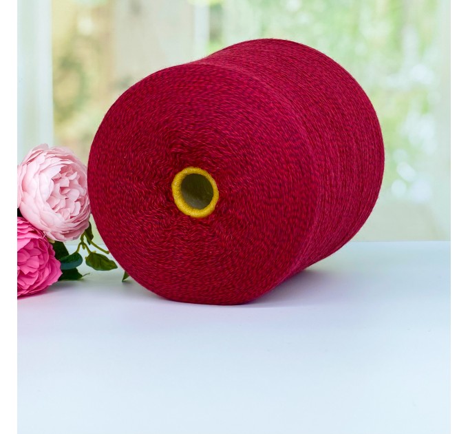  Пряжа мериносовая Zegna Baruffa Cashwool Mouline #11493 Мулине малина с т.коричневым 100г/1500м