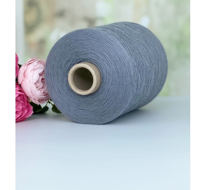 Пряжа мериносовая Sudwollegroup Victoria #11558 Серый стальной 100г/1500м  (ост. 265г)