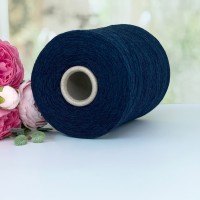 Пряжа мериносовая New Mill Supersoft #11575 Темный синий меланж 100г/1500м (ост.365г)