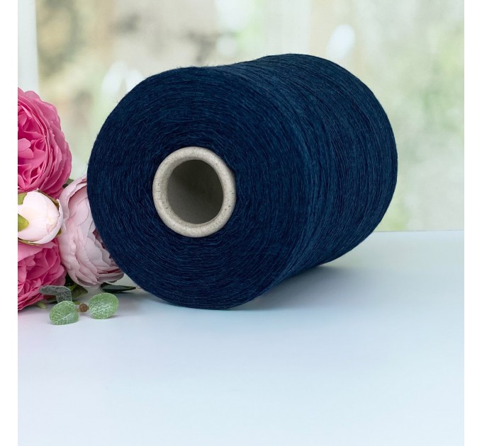 Пряжа мериносовая New Mill Supersoft #11575 Темный синий меланж 100г/1500м (ост.365г)