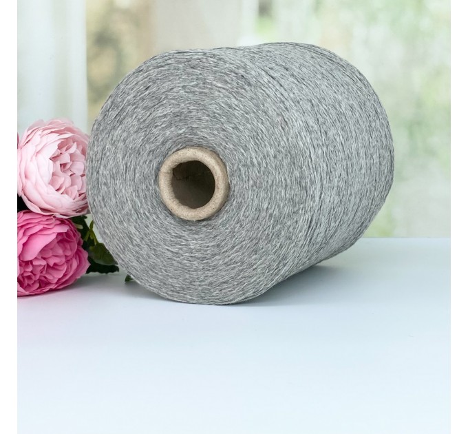  Пряжа беби як с беби альпакой G@G Filati #11582 Серый меланж 100г/700м