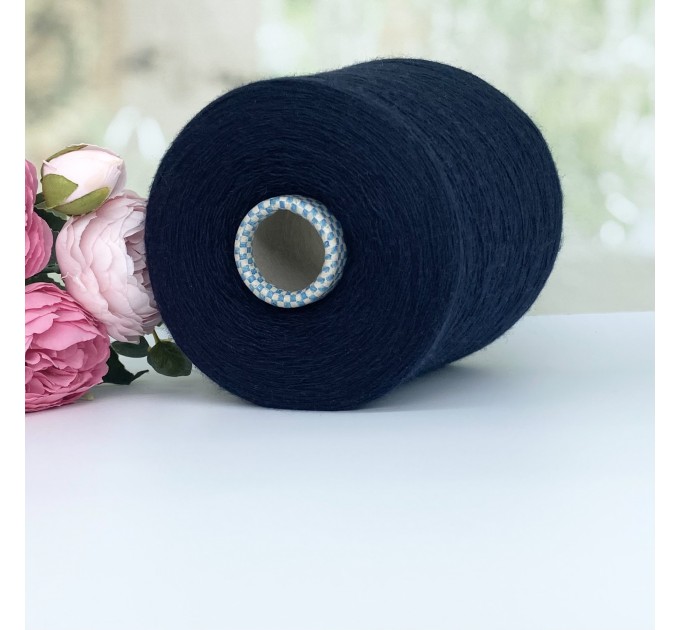 Пряжа меринос c кашемиром Cariaggi Classic #116321 Темний синій 1500м/100г