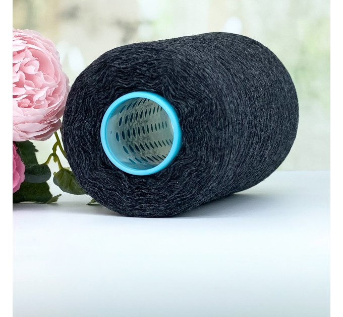 Пряжа кашемир с мериносом Filati Biagioli Modesto Cashmere 30 #11677 Темный серый меланж 100г/1500м (ост. 230г)