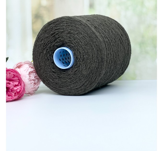 Пряжа буретный шелк с мериносом #10713 Хаки  700м/100г