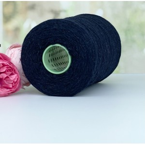 Пряжа кашемир с мериносом Filati Biagioli Modesto Cash 30 #11726 Темный джинс меланж 100г/1300м (ост. 345г)