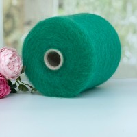 Пряжа супер кид мохер на шелке Filati Exclusive Collection #11728 Густой мятный зеленоватый 100г/950м