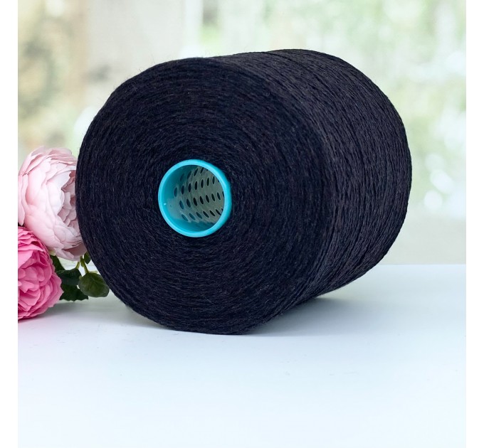   Пряжа 100% шерсть яка Filati Biagioli Modesto YAK #11823 Черний меланж 100г/700м