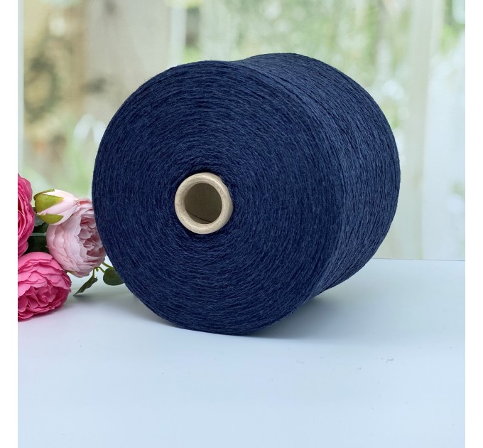   Пряжа беби кэмел с мериносом Filpucci industrie filaty #11897 Темный синий меланж 100г/650м