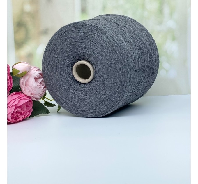  Пряжа кашемир с мериносом Millefili #11909 Темный серый меланж 750м/100г