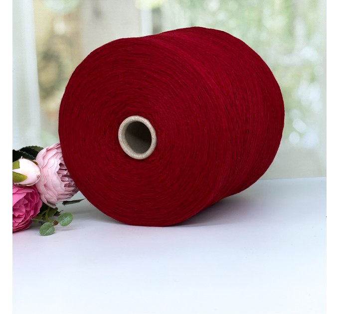  Пряжа кашемир с мериносом  Millefili #11914 Темный сочный алый 750м/100г