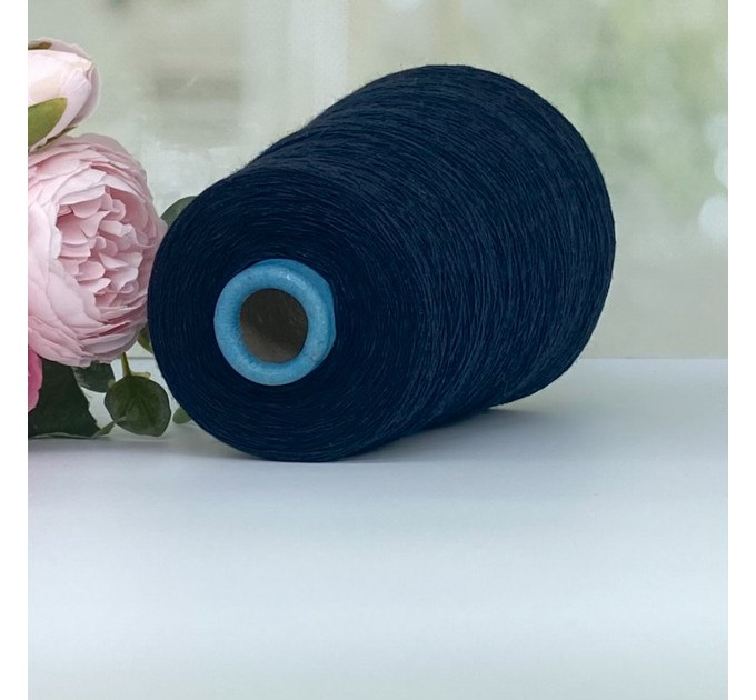 Пряжа кашемир с мериносом Filati Biagioli Modesto Cashmere 30 #11955 Темный синий 100г/1500м (ост. 176г)