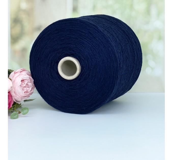  Пряжа кашемир с мериносом Millefilii #11922 Темный синий 750м/100г