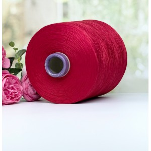  Пряжа 100% шелк Botto Paola Dragon #11978 Сочный насыщенный красный 100г/3000м