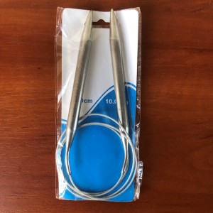 Спицы вязальные круговые №10.0 на тросике 100см