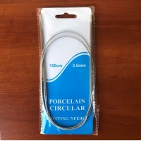 Спицы вязальные круговые №3,5 на тросике 100см