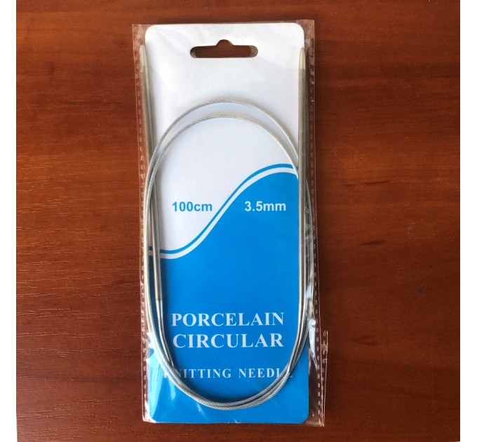 Спицы вязальные круговые №3,5 на тросике 100см