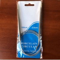 Спицы вязальные круговые №5.5 на тросике 100см